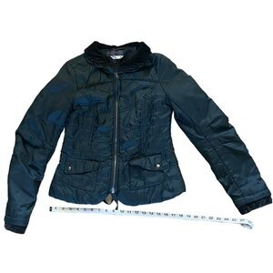 Free People Snow Angel Puffer Jacket Coat Hunter Green Pockets Size 4 Winter